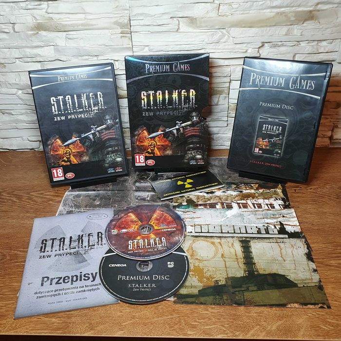 STALKER: ZEW PRYPECI + pocztówki mapa - polskie wyd. Premium Games PL