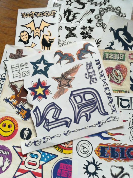 Conjunto de tatuagens antigas