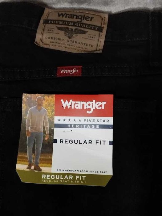 Джинси Wrangler чорні  прямі 32x32, 33x32, оригінал нові