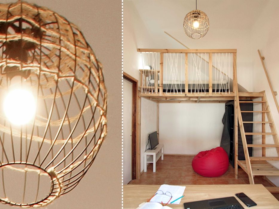 Quarto tipo duplex para estudante