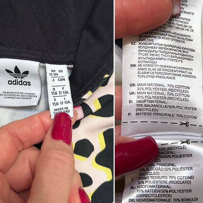 ‼️ худі Adidas 158 12 13 р оригінал толстовка кроптоп світшот анорак