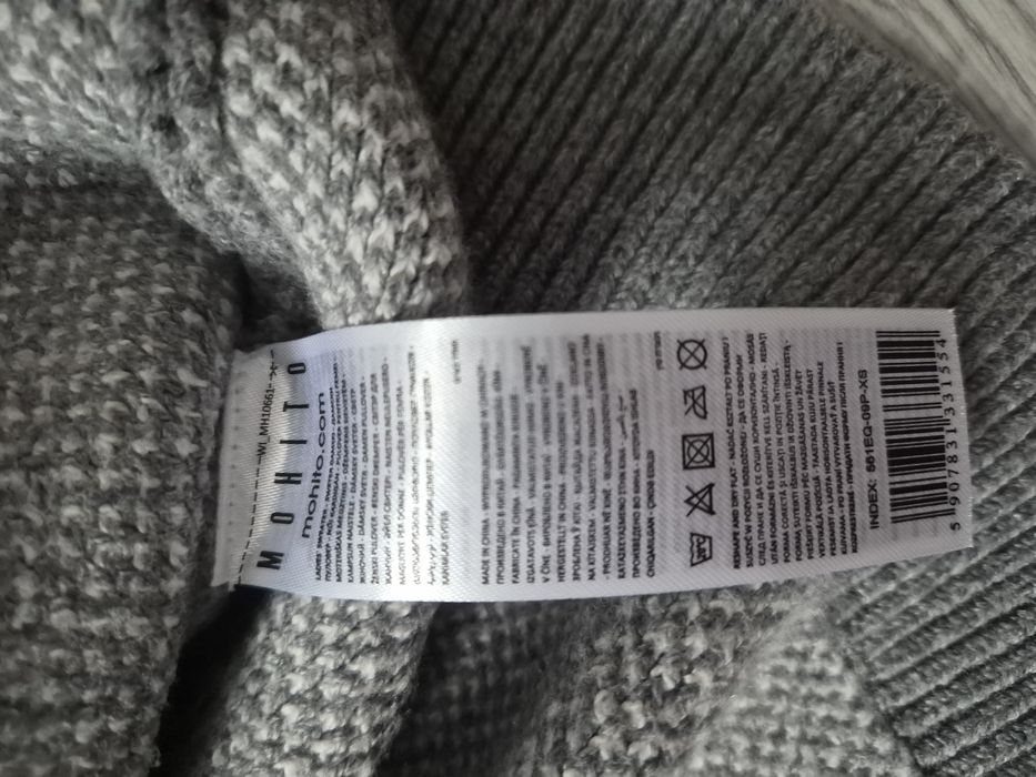 Sweter w romby z kryształkami mohito xs
