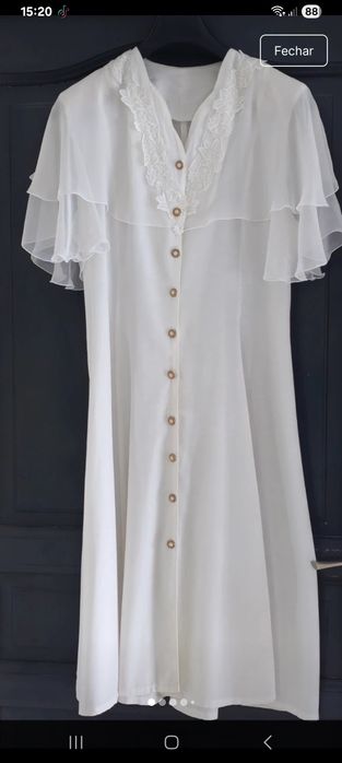 Vestido Branco Vintage
