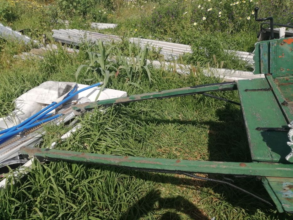 Carroça. Puxada por animais.