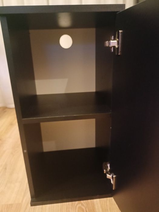 Szafka akwarystyczna czarna słupek 35x35×70