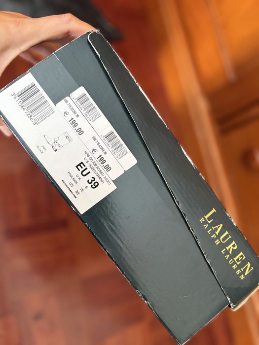 Botas de Pele Ralph Lauren