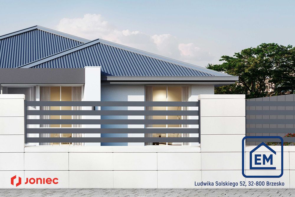 Pustaki ogrodzeniowe JONIEC - ROMA MEGA - RM19 - nowoczesna forma