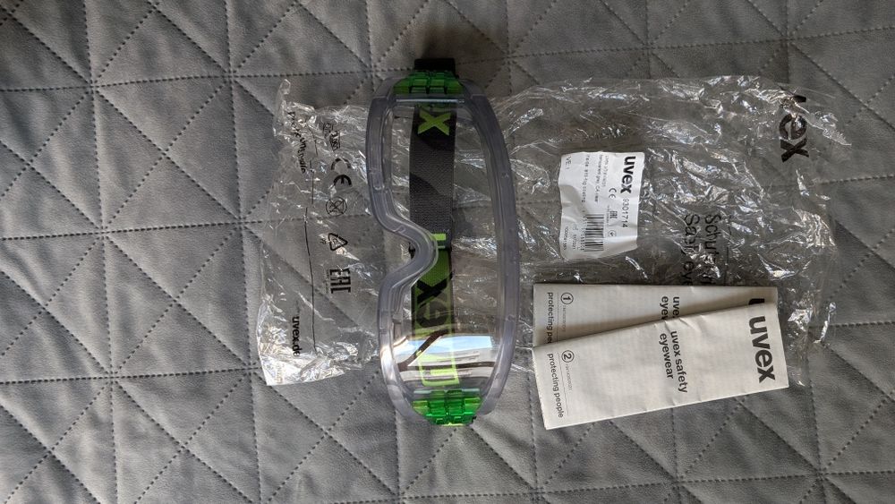 Gogle ochronne UVEX ultravision transparent grey