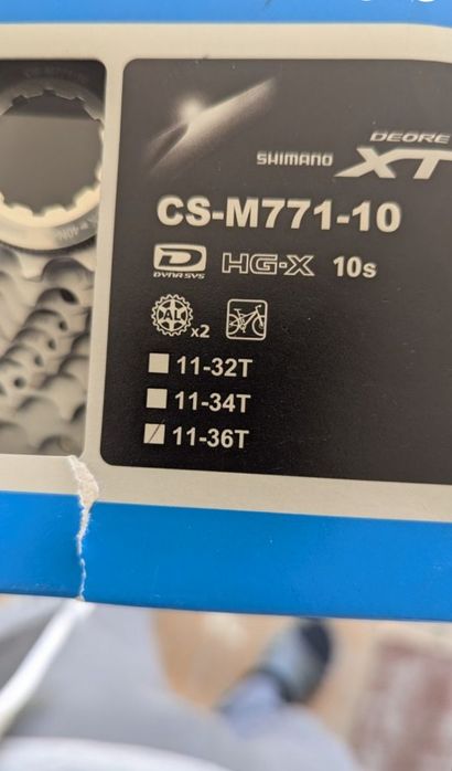 Нова касета Shimano XT cs-m 771- 10ск