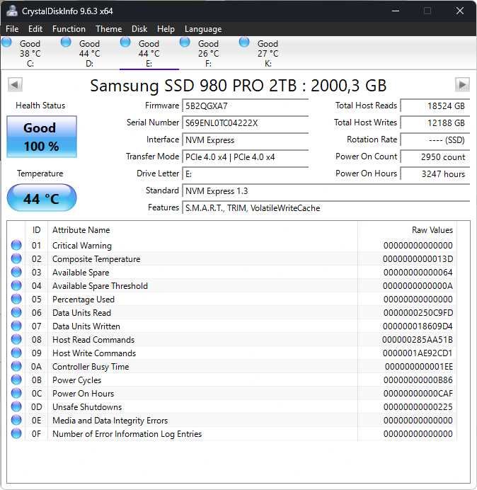 Samsung 980 pro 2tb