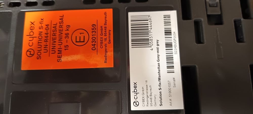 Fotelik samochodowy Cybex-Solution S 15-36kg.