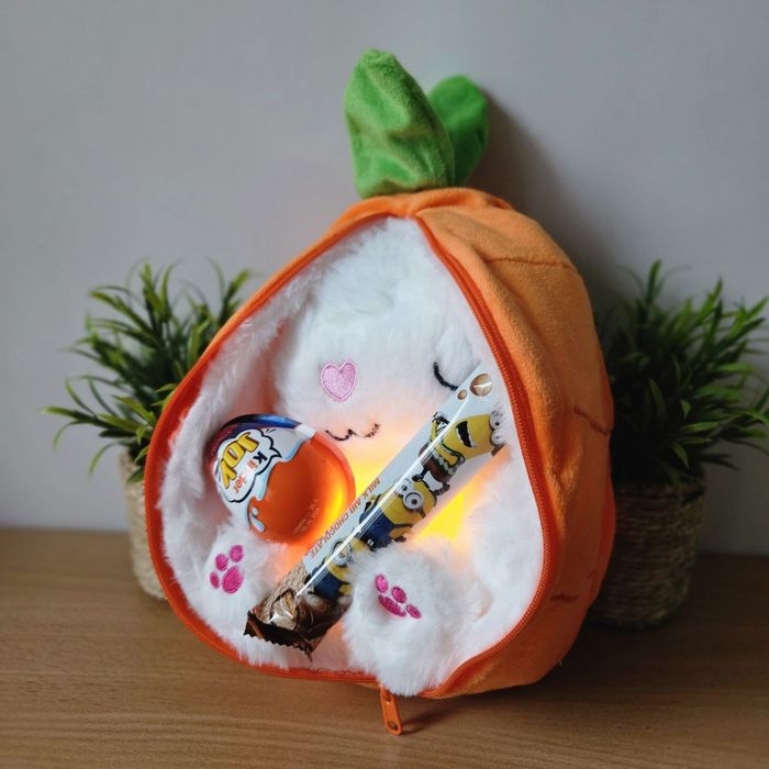 Дихаючий зайчик м'яка іграшка нічн