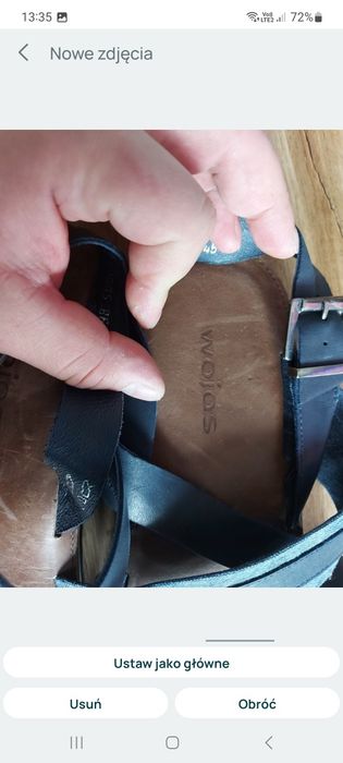 Sandały męskie skórzane Wojas