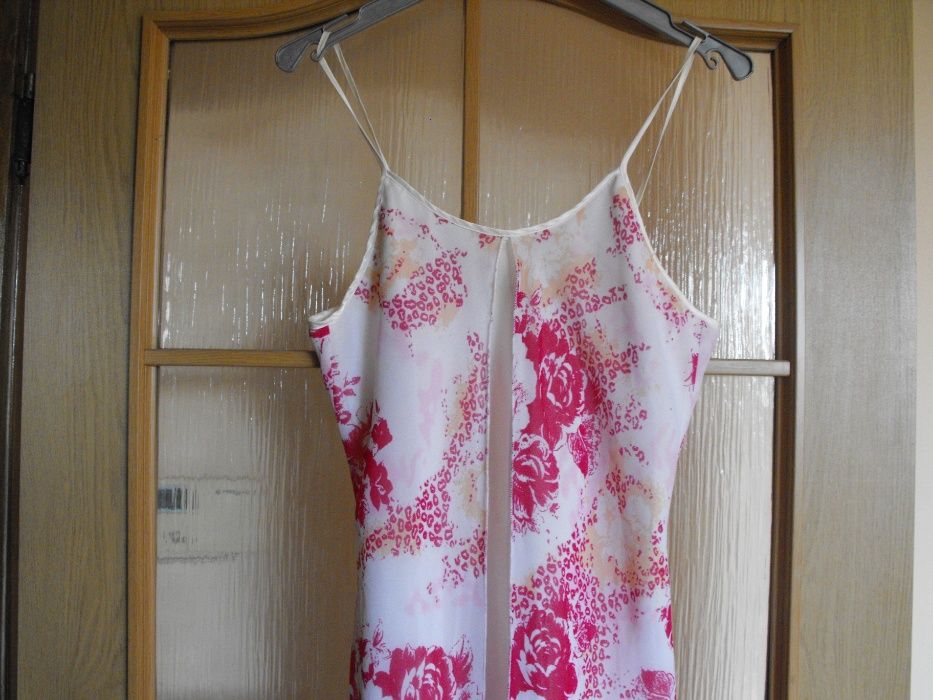 koszulka nocna satynowa z lekką narzutką łączona 2w1- Okazja