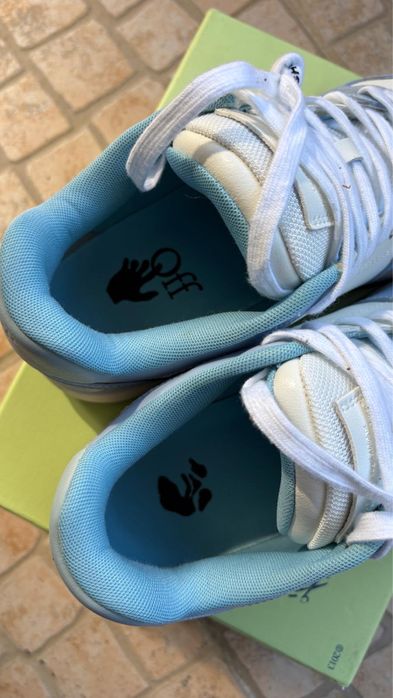 Off-White Out of Office Azul e Branco Size 43