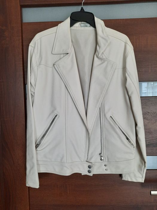 Ramoneska młodzieżowa, damska imitacja skóry