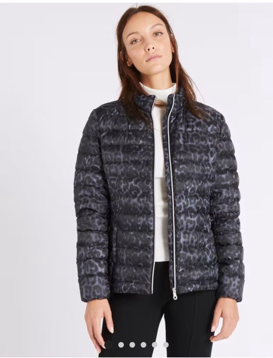 Куртка пуховик леопардовий анімалістичний принт marks&spencer М - Л