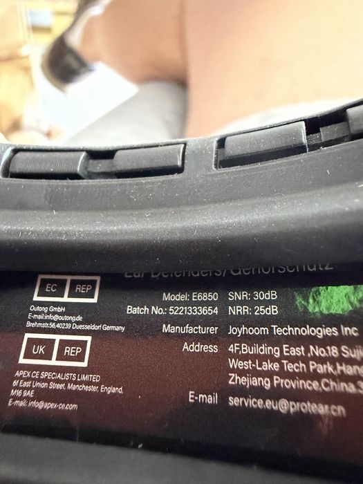 Słuchawki ochronne ochronnik uszu PROTEAR E6850 bluetooth 30DB