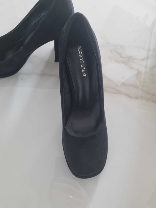 Nowe buty czułenka szpilki czarne 39 38