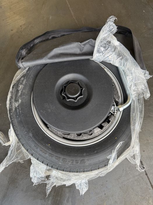 Koło dojazdowe zapasowe zestaw kluczy klucze lewarek audi 5x112 r15 opona firehawk 195/65
