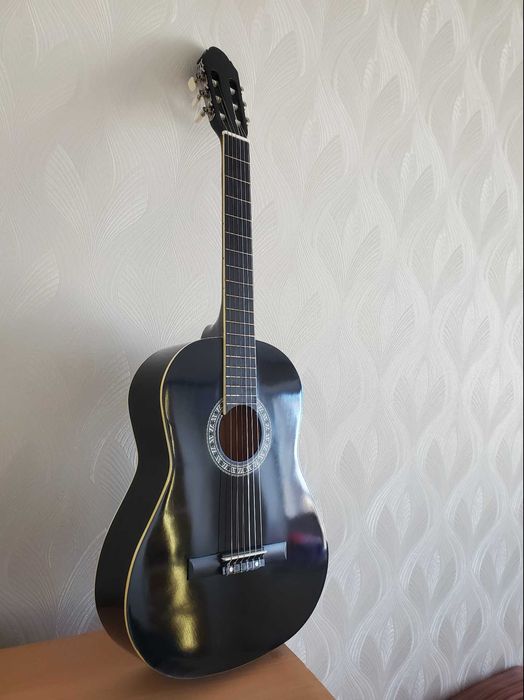 гитара 3/4 для ребенка классическая с мягкими струнами черная