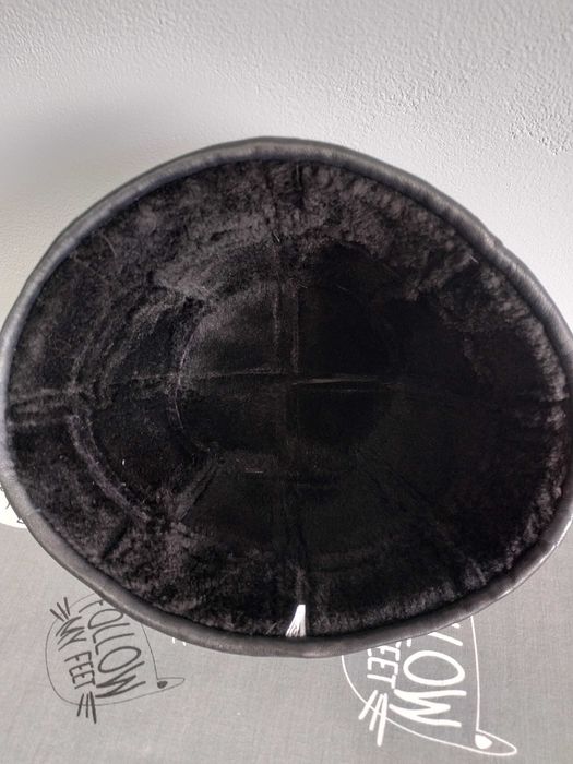 Панама мужская из натуральной овчины. Цигейка