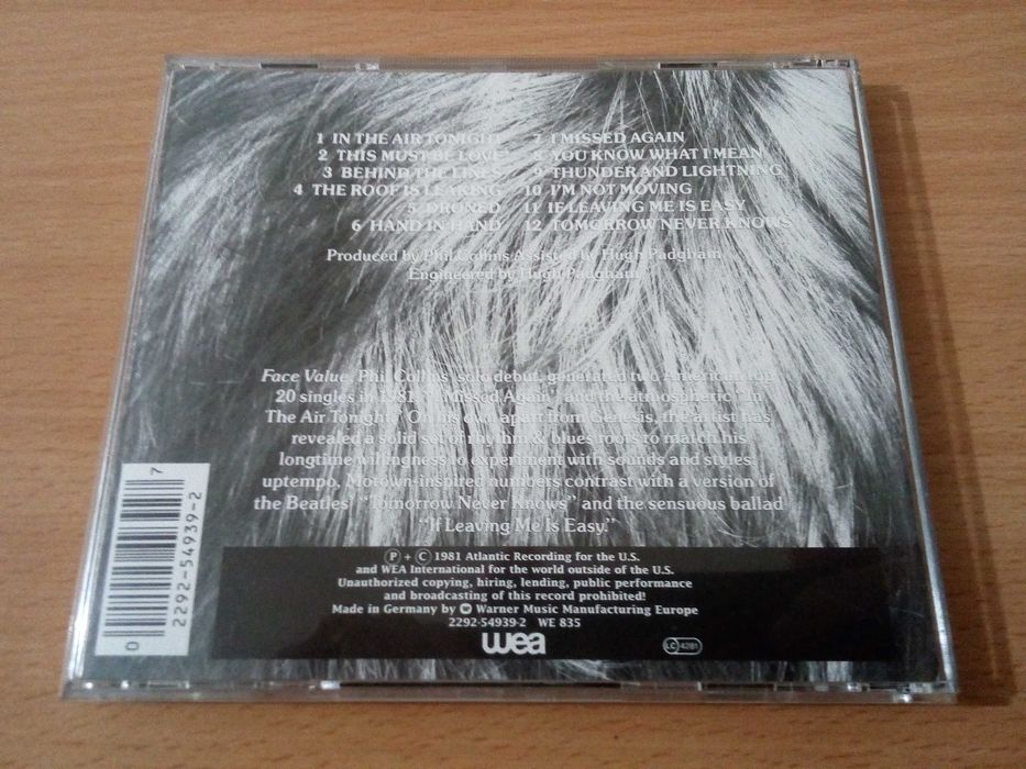 PHIL COLLINS - Face Value ( 1981 )