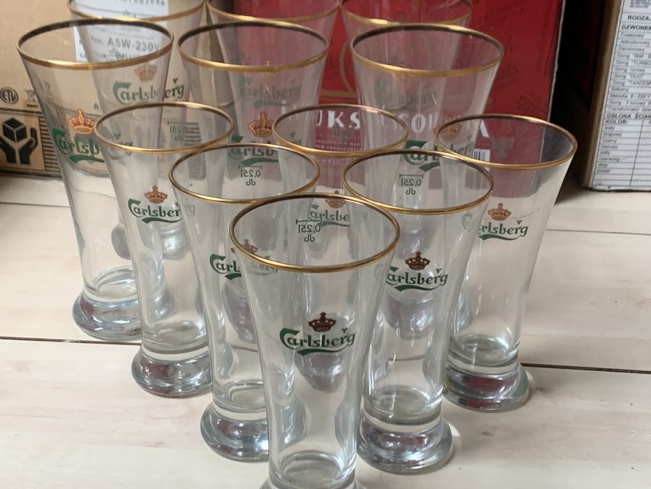 Gratka kolekcjonerska! CARLSBERG szklanki do piwa 0,4 / 0,25