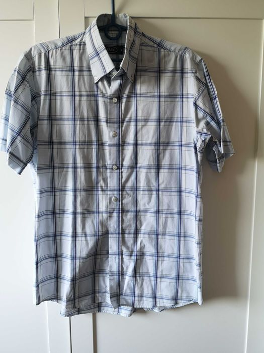 EASY koszula w kratę niebieska r. 38/M