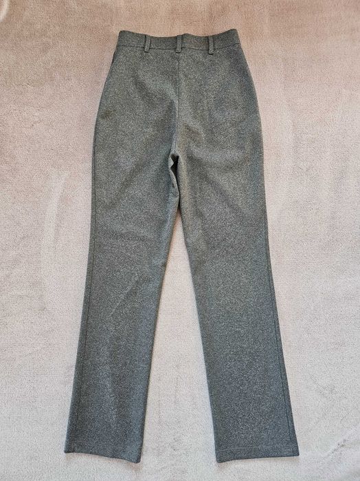Szare eleganckie spodnie garniturowe Taranko L