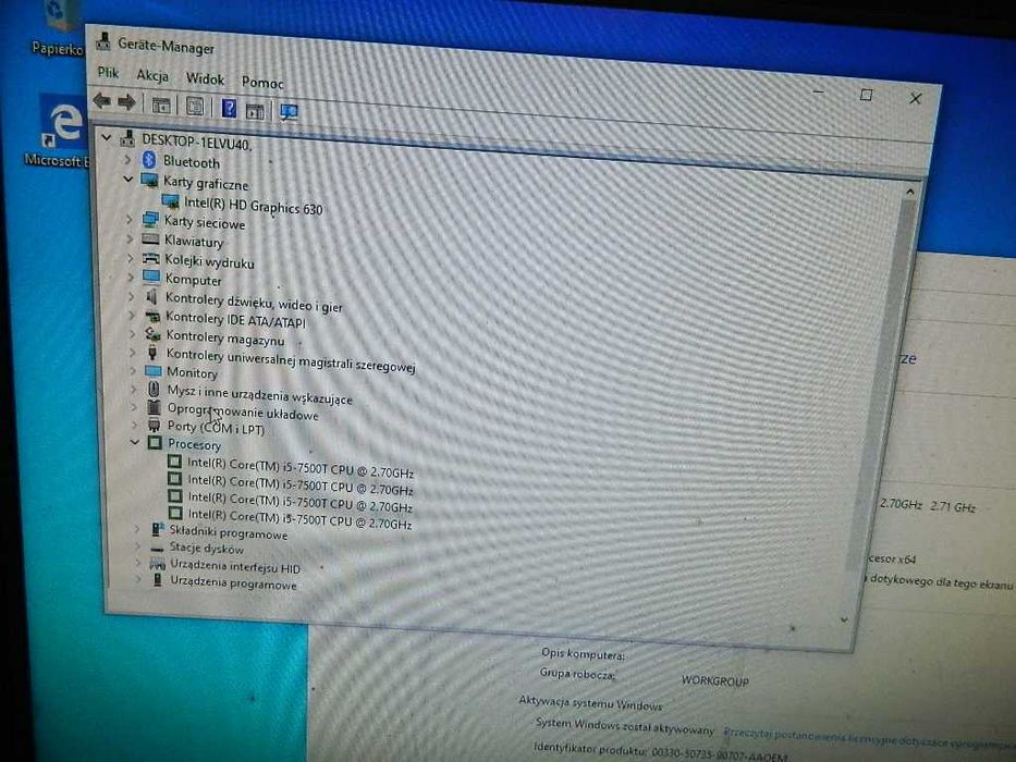 Terminal HP Prodesk 600 G3 Core i5-7500T 8GB DDR4 128GB SSD