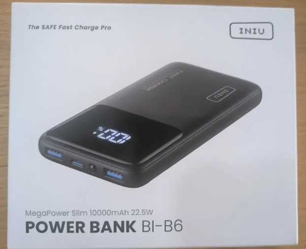 PowerBank com carregamento Rápido 22,5W INIU BI-B6 USB C 10000 mAh