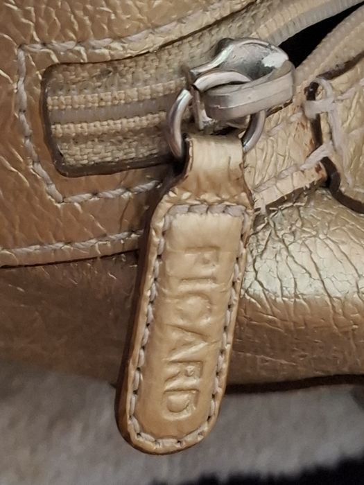 złota,skórzana torba Picard