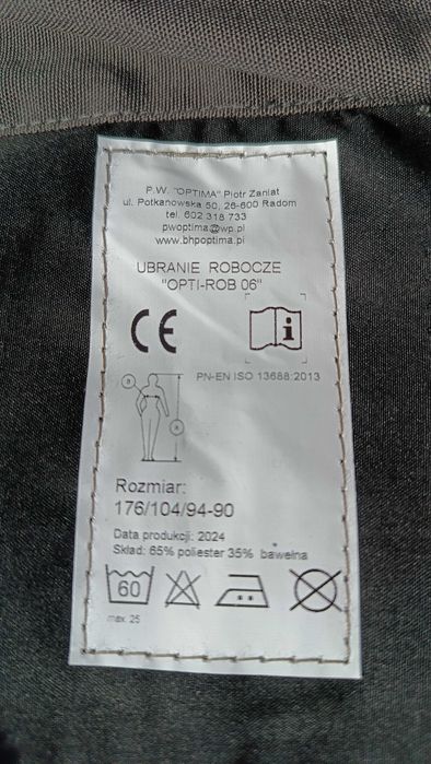 NOWE Ubranie robocze monterskie odbladki