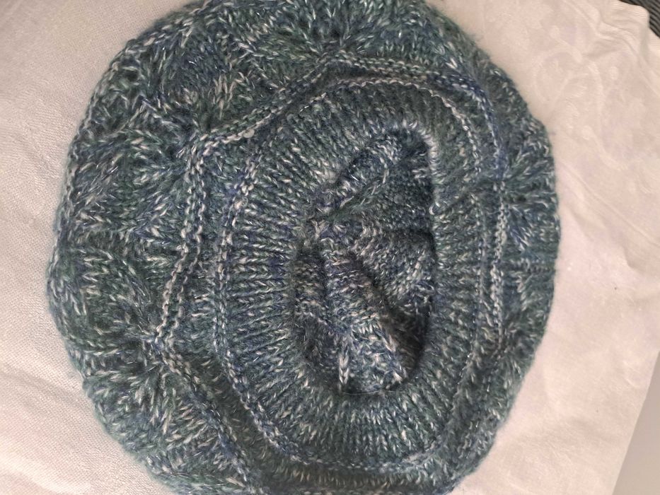 Beret azurowy turkus