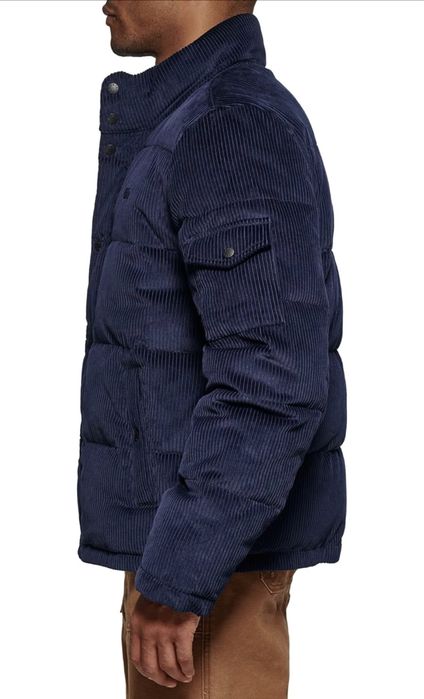 S 44 Levis вельветовий пуховик вельветовый куртка зимняя синяя