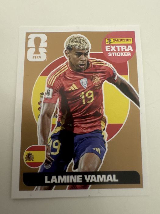 Panini FIFA Extra Sticker Lamine Yamal Rare bronze