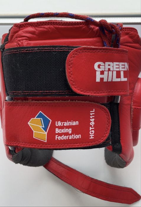 Боксерський шолом Green hill червоний
