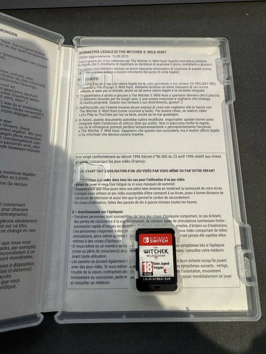 The Witcher 3: Wild Hunt  на Nintendo Switch