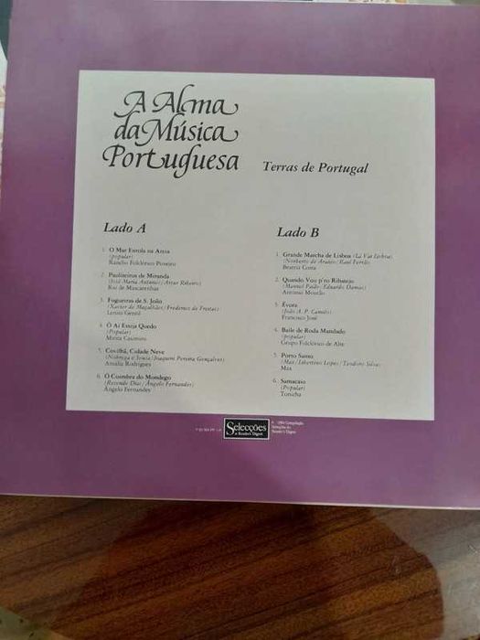 Conjunto de 8 vinis de "A alma da música portuguesa"