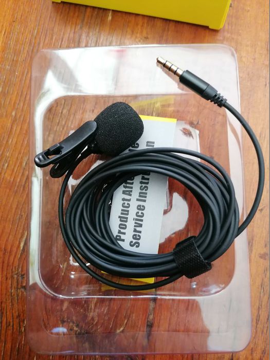 Мікрофон дротовий з кліпсою для телефона