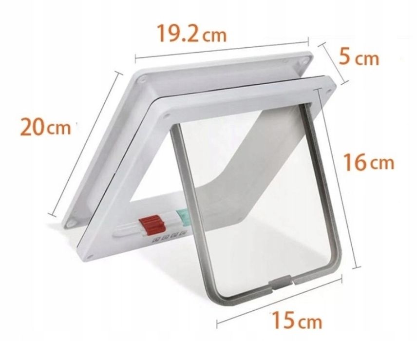 Drzwiczki KLAPA na drzwi dla Kota Psa do 6KG M