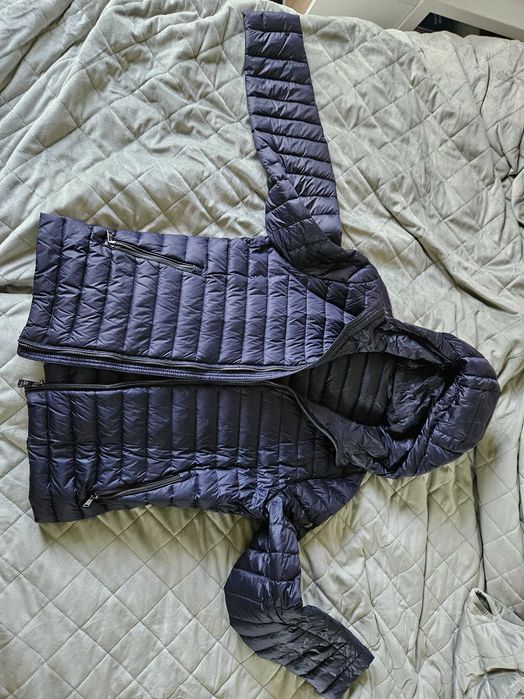 Kurtka męska pikowana RESET – slim fit – rozmiar M – granatowa