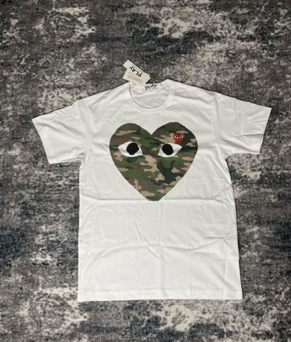 Футболка play comme des garcons tee плей плай bape ком де гарконс коме де гаркосе комм комме