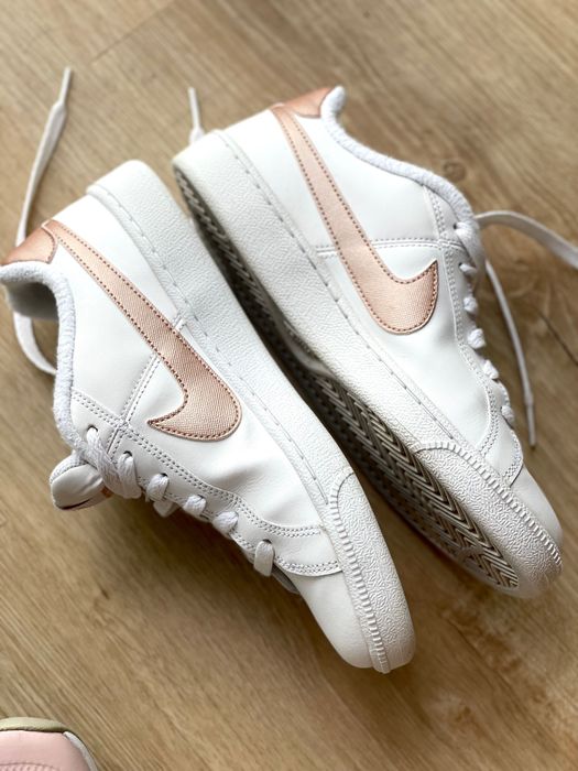 Шкіряні кеди Nike білі 39, 25см шкіра