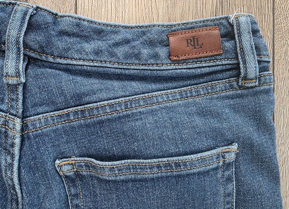 Jeansy ralph lauren spodnie damskie niebieskie S 36