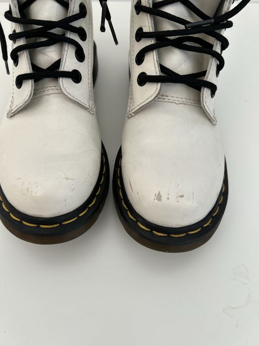 Martensy glany rozmiar 37 botki Dr. martens za kostki wysokie białe