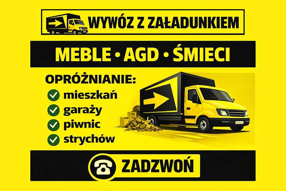Opróżnianie Oczyszczanie Mieszkań Wywóz Mebli Śmieci Gruzu Gratów AGD