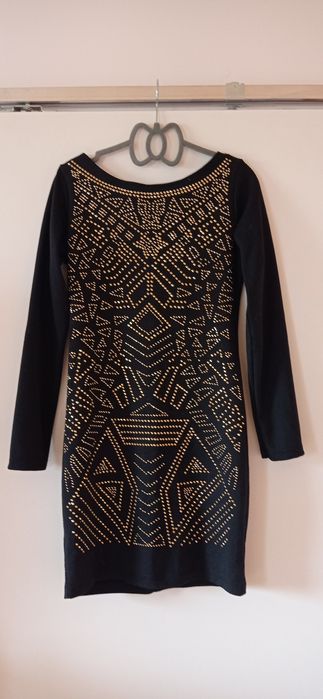 Mała czarna na bogato sukienka S / L