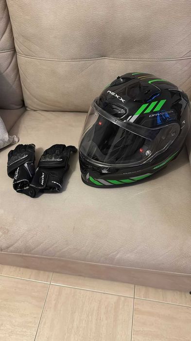 Capacete Moto NEXX | Luvas IXON - Como Novos